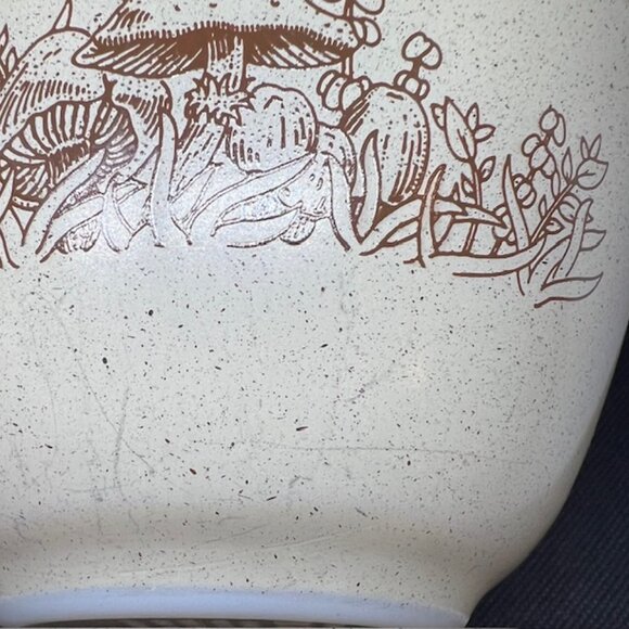 🍄 Vintage Pyrex 401 Mixing Bowl – Mushroom Speckled Tan Brown – 1.5 Pint - Picture 7 of 8